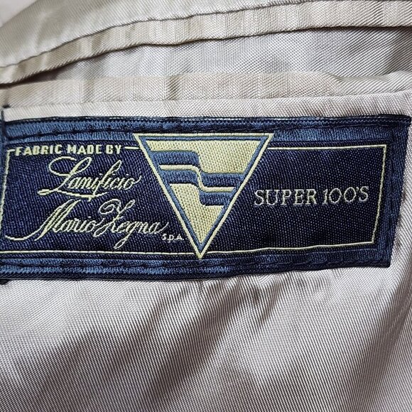 Vintage Plaid Wool Blazer Jacket Nordstrom Nathan David, Men's 40S - Picture 4 of 13